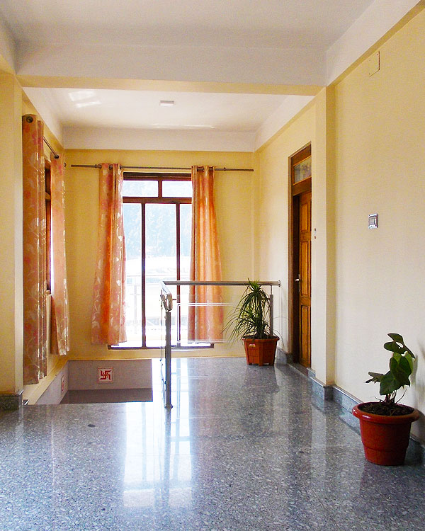 Bright interior at Pradhan Hotel Mirik